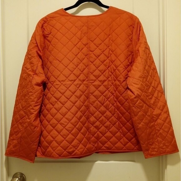 Women's Plus Size Quilted Jacket Croft‎ & Barrow Snap-Front Size1X - Picture 3 of 5